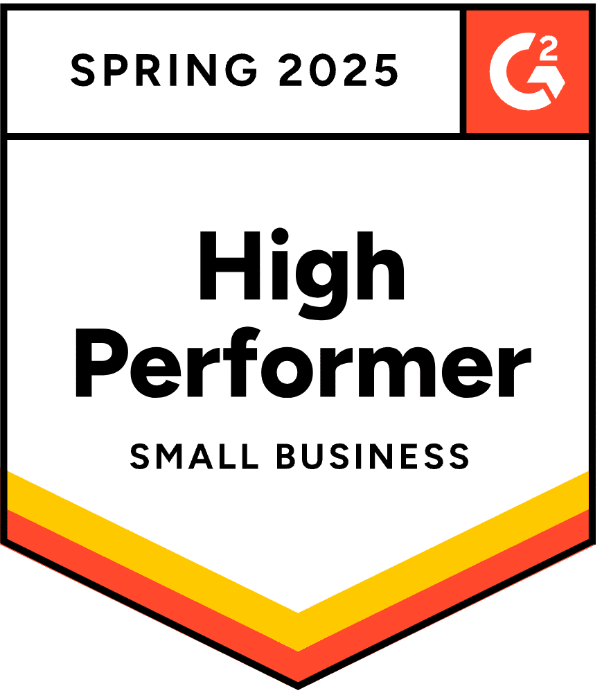ProjectManagement_HighPerformer_Small-Business_HighPerformer G2 Badge