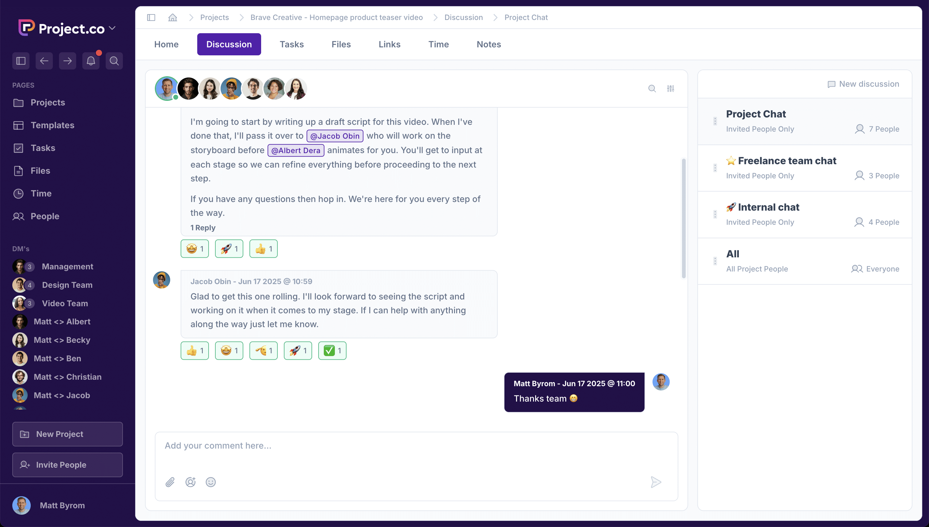 Project Discussion